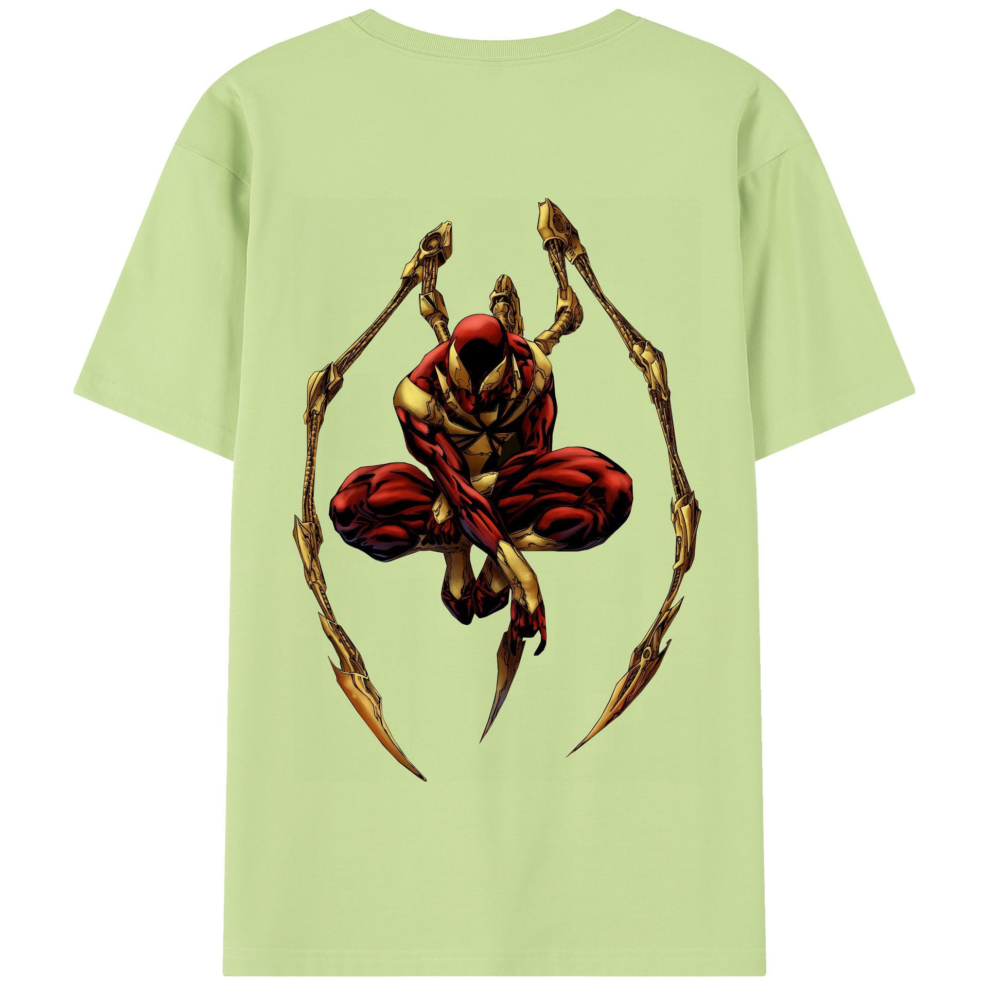 （画像用） Spider Man スパイダーマン 綿100％半袖Tシャツ（背面プリント）